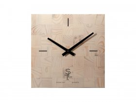 Часы настенные SLT 5196 CHESS WHITE WOOD в Покровске - pokrovsk.mebel-nsk.ru | фото