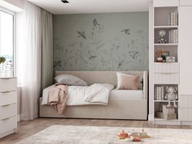 Диван-кровать Бенто (крем) в Покровске - pokrovsk.mebel-nsk.ru | фото