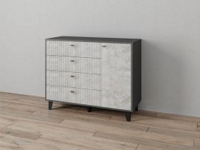 Комод «Катрин-13» (графит/мальта) в Покровске - pokrovsk.mebel-nsk.ru | фото