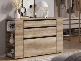 Комод КМ-06 Энигма (венге/дуб каньон) в Покровске - pokrovsk.mebel-nsk.ru | фото