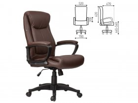Кресло офисное BRABIX Enter EX-511, коричневое в Покровске - pokrovsk.mebel-nsk.ru | фото