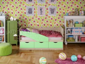 Кровать детская Бабочки 1,8 м в Покровске - pokrovsk.mebel-nsk.ru | фото