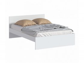 Кровать двуспальная 1,4м Бруклин СБ-3353 (белый) в Покровске - pokrovsk.mebel-nsk.ru | фото