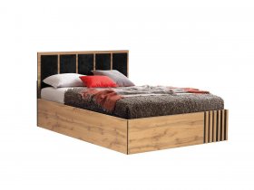 Кровать двуспальная с подъем. мех. 1,6 м Либерти 51.20 в Покровске - pokrovsk.mebel-nsk.ru | фото