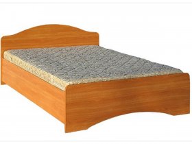 Кровать двуспальная 1,6м-1 (круглая спинка) в Покровске - pokrovsk.mebel-nsk.ru | фото