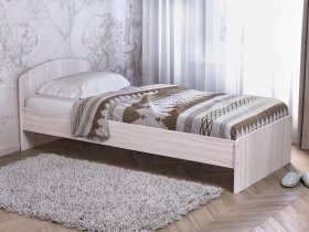 Кровать односпальная 80 с низкой спинкой (ясень шимо светлый) в Покровске - pokrovsk.mebel-nsk.ru | фото