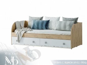 Кровать с ящиками Тренд КР-01 в Покровске - pokrovsk.mebel-nsk.ru | фото