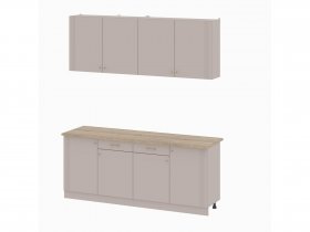 Кухонный гарнитур 2,0м Одетта (меланж/дуб сонома) в Покровске - pokrovsk.mebel-nsk.ru | фото