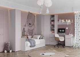 Модульная детская «Тефия» (тефия/софт сантьяго) в Покровске - pokrovsk.mebel-nsk.ru | фото
