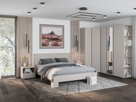 Модульная спальня Люмо (кашемир) в Покровске - pokrovsk.mebel-nsk.ru | фото