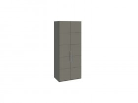 Шкаф для одежды с 2 дверями Наоми (джут/фон серый) СМ-208.07.03 в Покровске - pokrovsk.mebel-nsk.ru | фото