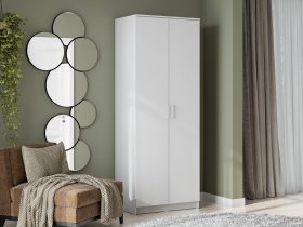 Шкаф двухстворчатый ШК-2 (белый текстурный) в Покровске - pokrovsk.mebel-nsk.ru | фото