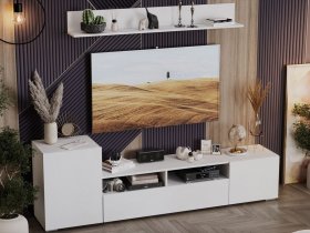 Стенка «Сильвия» (белый ясень) в Покровске - pokrovsk.mebel-nsk.ru | фото